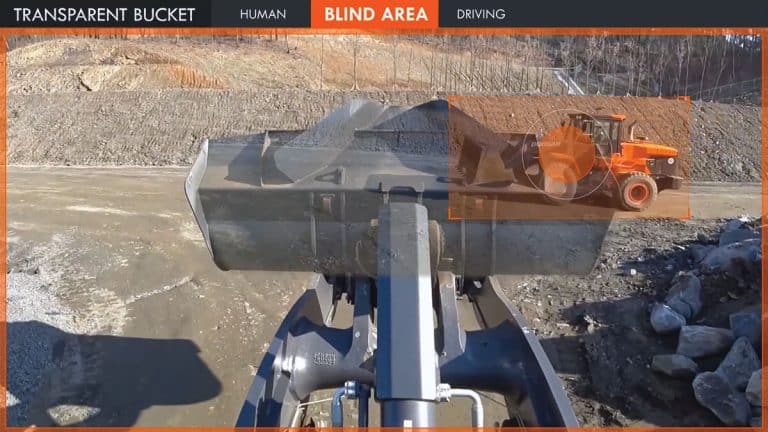 New Wheel Loader Technology: Doosan Transparent Bucket Enhances Operator Visibility and Productivity