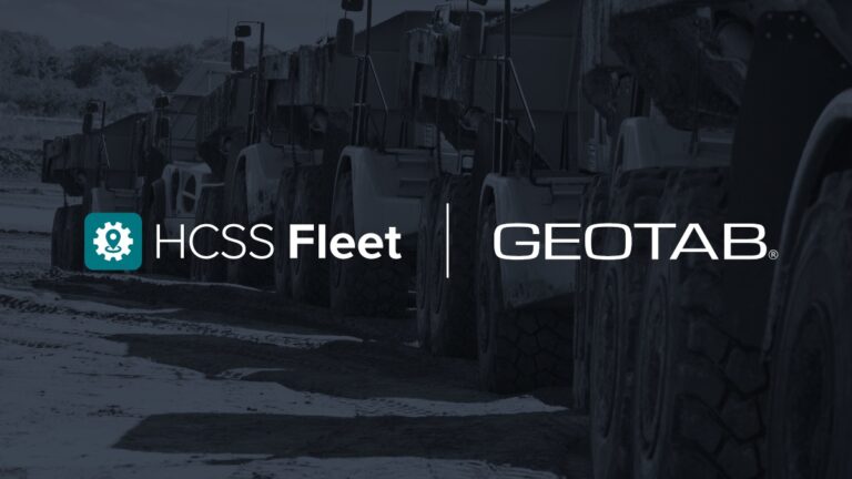 HCSS Announces Integration with Geotab to Streamline Fleet Data for Heavy Civil Contractors